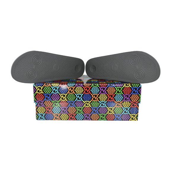 Gucci Men\'s GG Psychedelic Slide Sandals